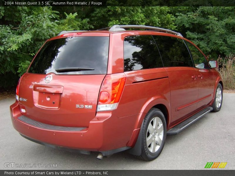 Autumn Red Metallic / Rouge 2004 Nissan Quest 3.5 SE