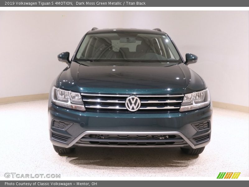 Dark Moss Green Metallic / Titan Black 2019 Volkswagen Tiguan S 4MOTION