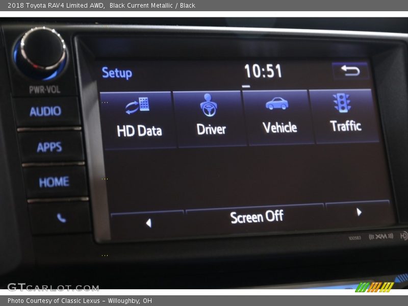 Black Current Metallic / Black 2018 Toyota RAV4 Limited AWD