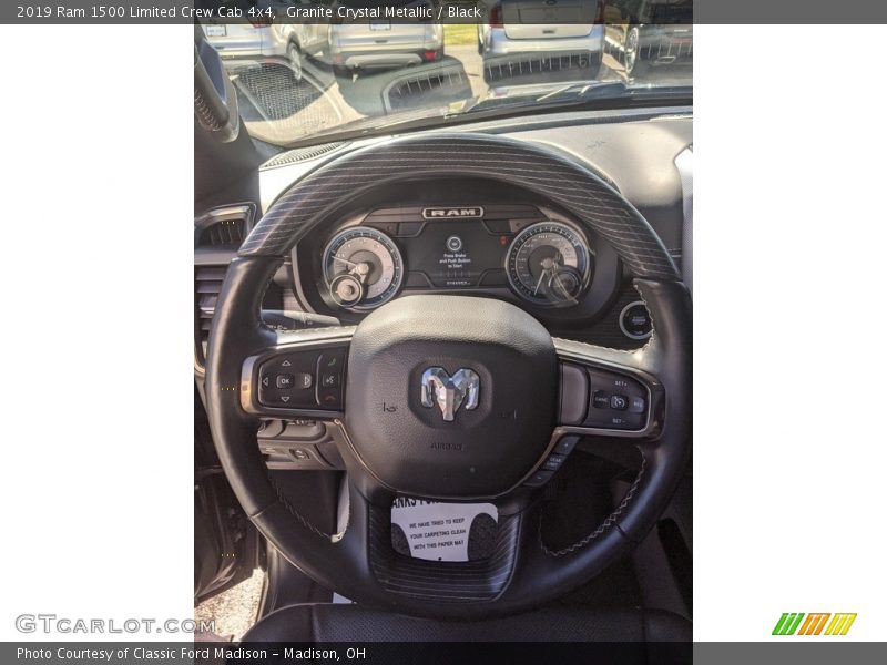 Granite Crystal Metallic / Black 2019 Ram 1500 Limited Crew Cab 4x4