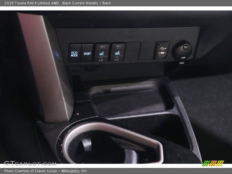 Black Current Metallic / Black 2018 Toyota RAV4 Limited AWD