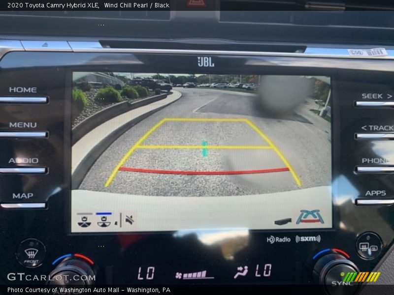 Wind Chill Pearl / Black 2020 Toyota Camry Hybrid XLE