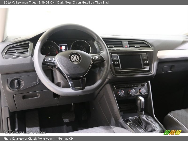 Dark Moss Green Metallic / Titan Black 2019 Volkswagen Tiguan S 4MOTION
