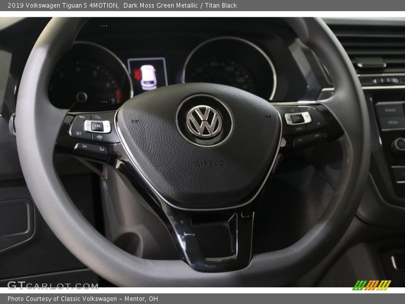 Dark Moss Green Metallic / Titan Black 2019 Volkswagen Tiguan S 4MOTION