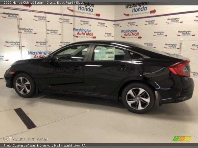 Crystal Black Pearl / Black 2020 Honda Civic LX Sedan