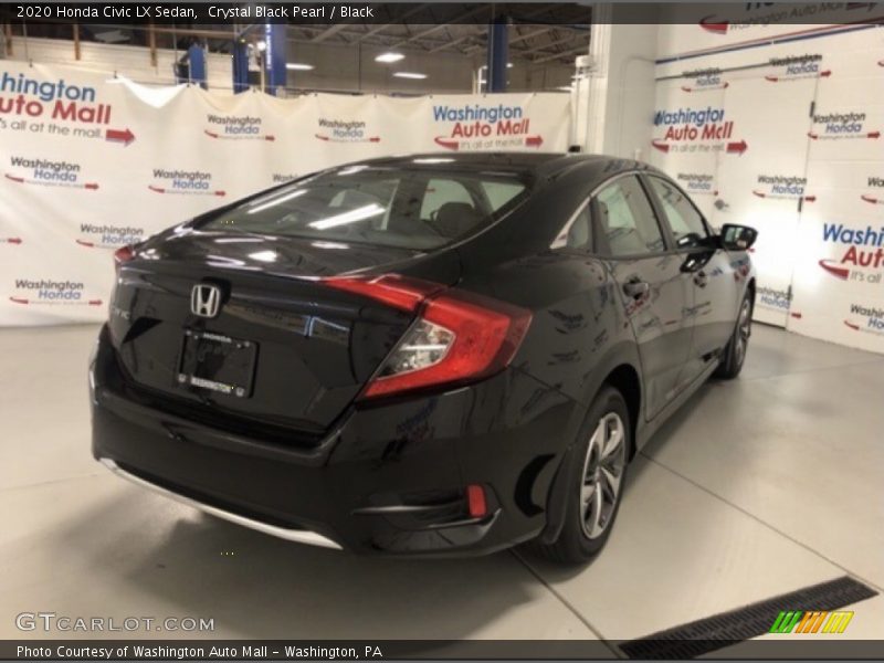 Crystal Black Pearl / Black 2020 Honda Civic LX Sedan