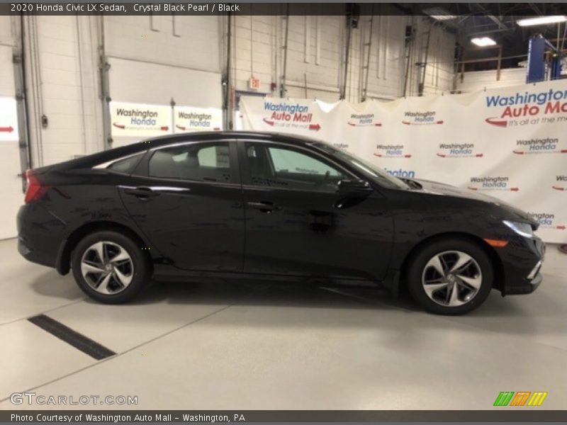Crystal Black Pearl / Black 2020 Honda Civic LX Sedan