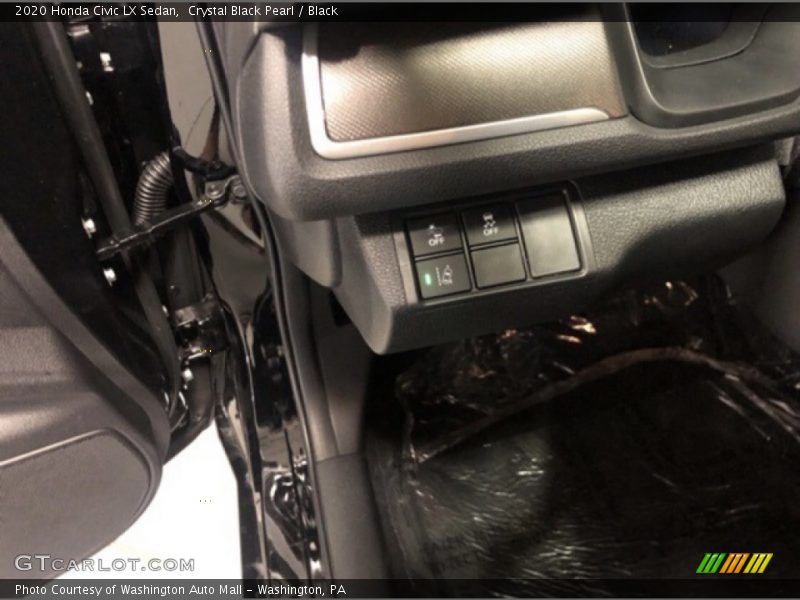 Crystal Black Pearl / Black 2020 Honda Civic LX Sedan