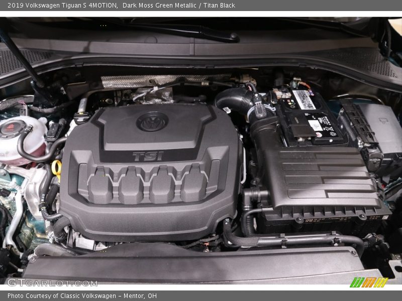 Dark Moss Green Metallic / Titan Black 2019 Volkswagen Tiguan S 4MOTION