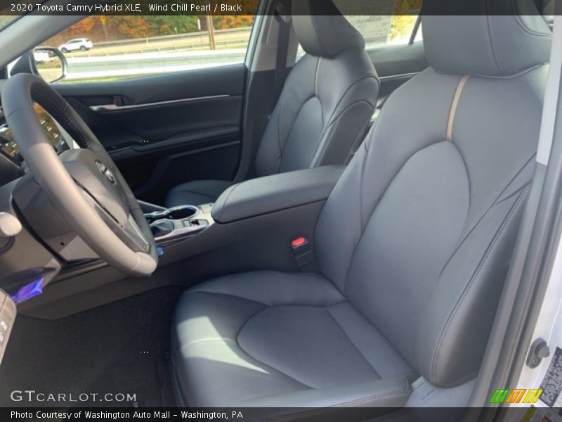 Wind Chill Pearl / Black 2020 Toyota Camry Hybrid XLE