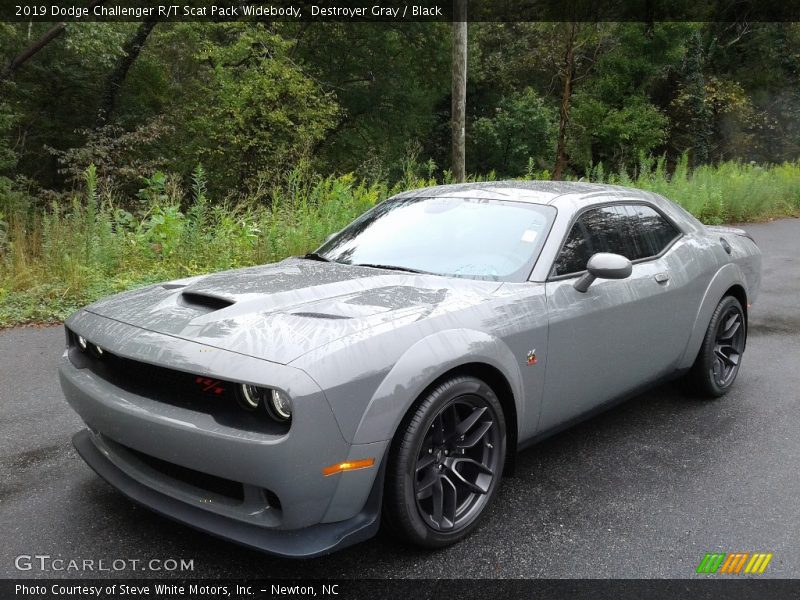 Destroyer Gray / Black 2019 Dodge Challenger R/T Scat Pack Widebody