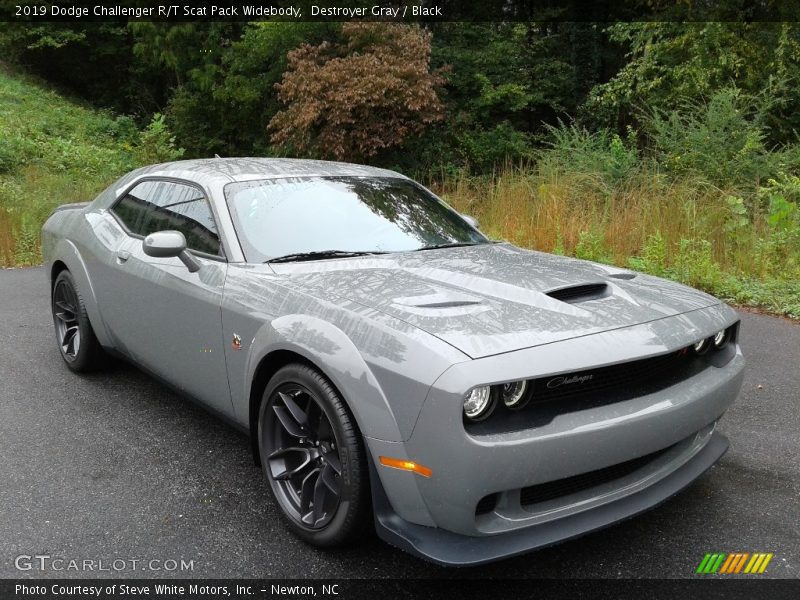 Destroyer Gray / Black 2019 Dodge Challenger R/T Scat Pack Widebody