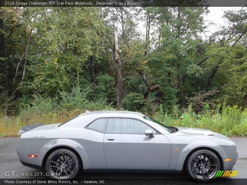 Destroyer Gray / Black 2019 Dodge Challenger R/T Scat Pack Widebody