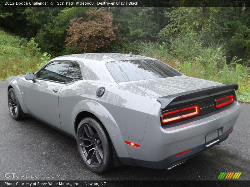 Destroyer Gray / Black 2019 Dodge Challenger R/T Scat Pack Widebody
