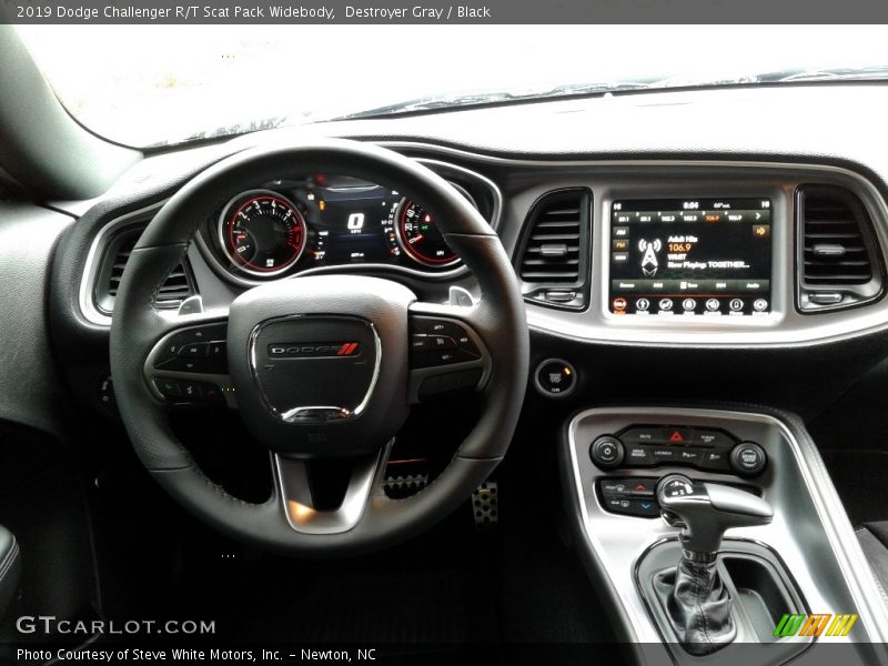 Destroyer Gray / Black 2019 Dodge Challenger R/T Scat Pack Widebody