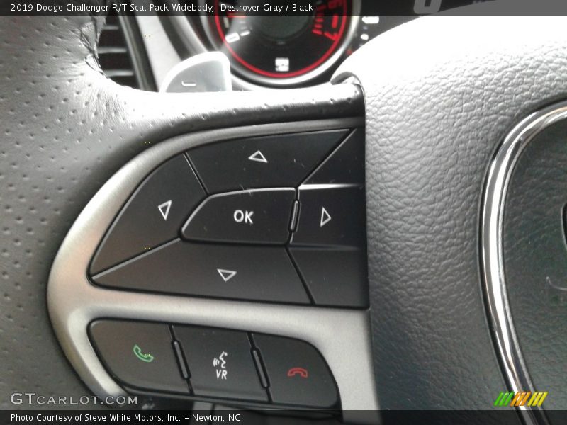 Destroyer Gray / Black 2019 Dodge Challenger R/T Scat Pack Widebody