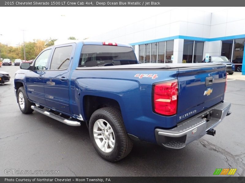 Deep Ocean Blue Metallic / Jet Black 2015 Chevrolet Silverado 1500 LT Crew Cab 4x4