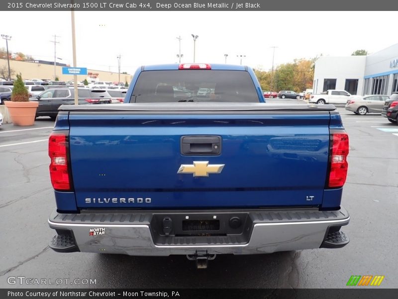 Deep Ocean Blue Metallic / Jet Black 2015 Chevrolet Silverado 1500 LT Crew Cab 4x4