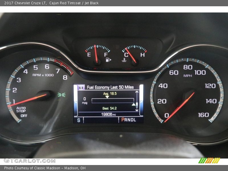 Cajun Red Tintcoat / Jet Black 2017 Chevrolet Cruze LT