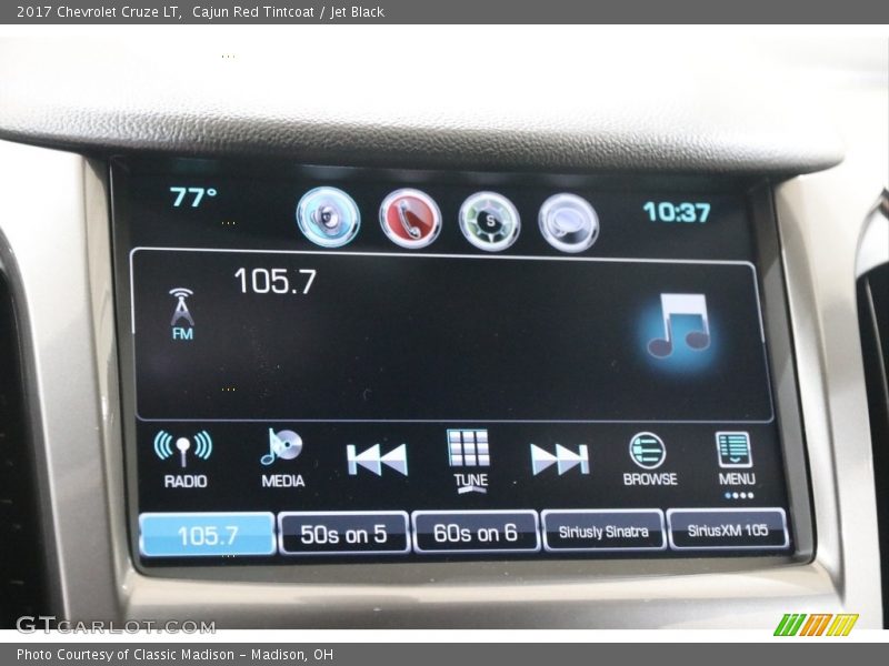 Cajun Red Tintcoat / Jet Black 2017 Chevrolet Cruze LT