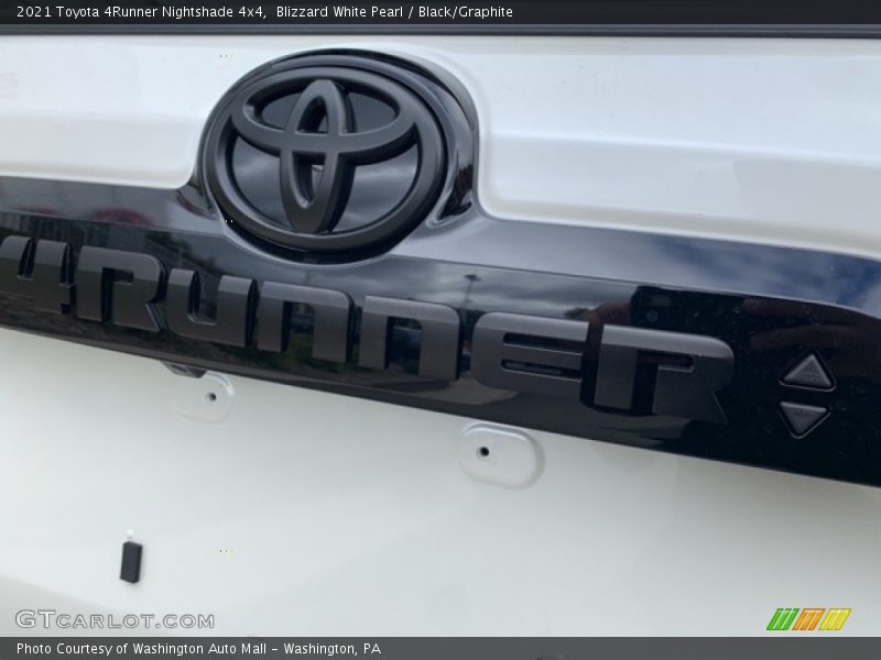 Blizzard White Pearl / Black/Graphite 2021 Toyota 4Runner Nightshade 4x4