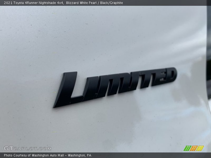 Blizzard White Pearl / Black/Graphite 2021 Toyota 4Runner Nightshade 4x4