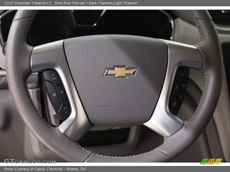 Siren Red Tintcoat / Dark Titanium/Light Titanium 2017 Chevrolet Traverse LT