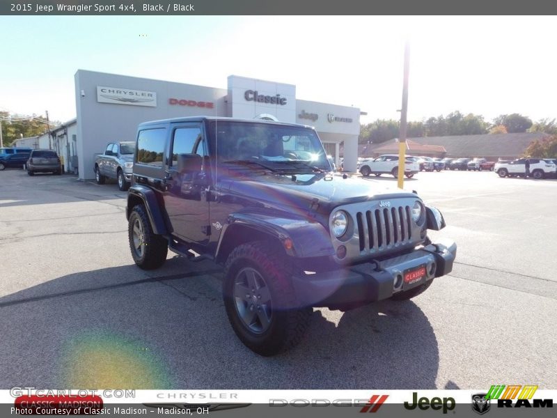 Black / Black 2015 Jeep Wrangler Sport 4x4