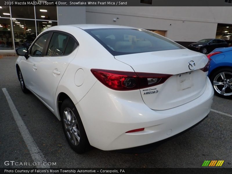 Snowflake White Pearl Mica / Sand 2016 Mazda MAZDA3 i Sport 4 Door