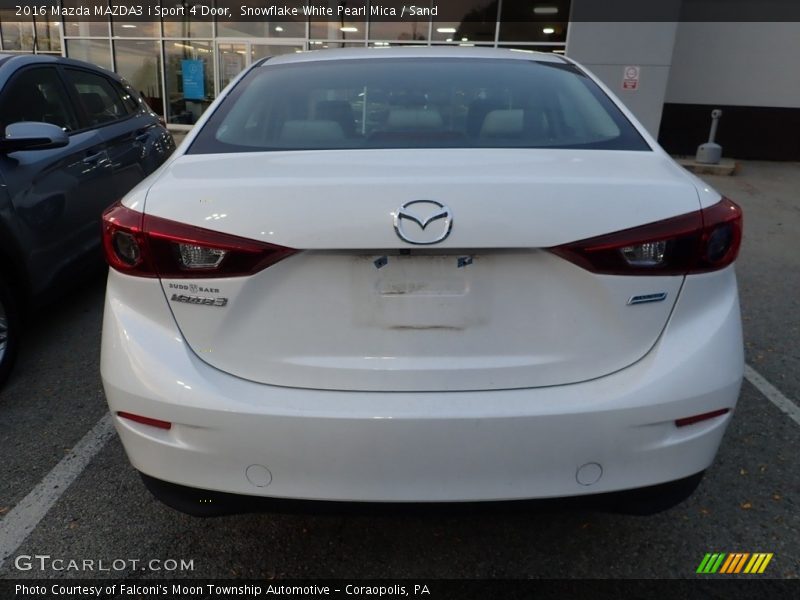 Snowflake White Pearl Mica / Sand 2016 Mazda MAZDA3 i Sport 4 Door