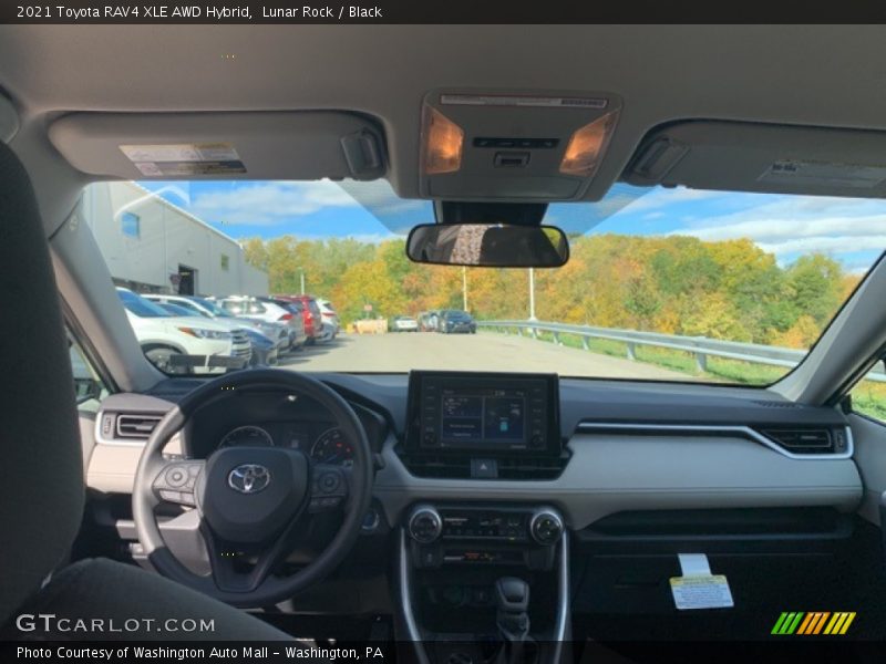 Lunar Rock / Black 2021 Toyota RAV4 XLE AWD Hybrid