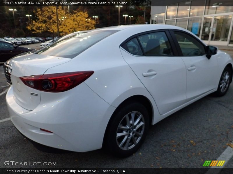 Snowflake White Pearl Mica / Sand 2016 Mazda MAZDA3 i Sport 4 Door