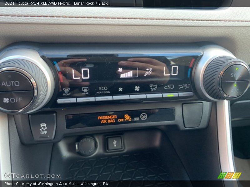 Lunar Rock / Black 2021 Toyota RAV4 XLE AWD Hybrid