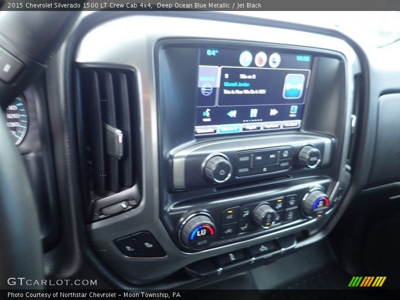 Deep Ocean Blue Metallic / Jet Black 2015 Chevrolet Silverado 1500 LT Crew Cab 4x4