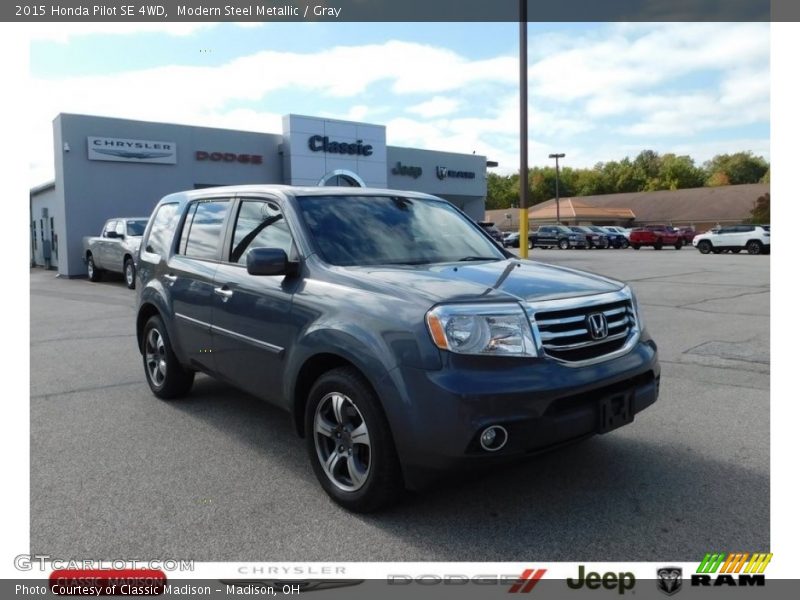 Modern Steel Metallic / Gray 2015 Honda Pilot SE 4WD
