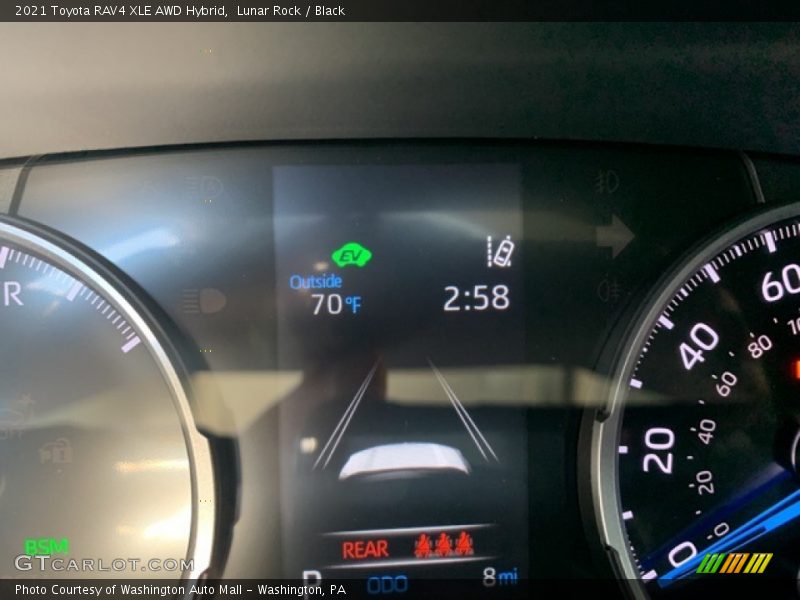 Lunar Rock / Black 2021 Toyota RAV4 XLE AWD Hybrid