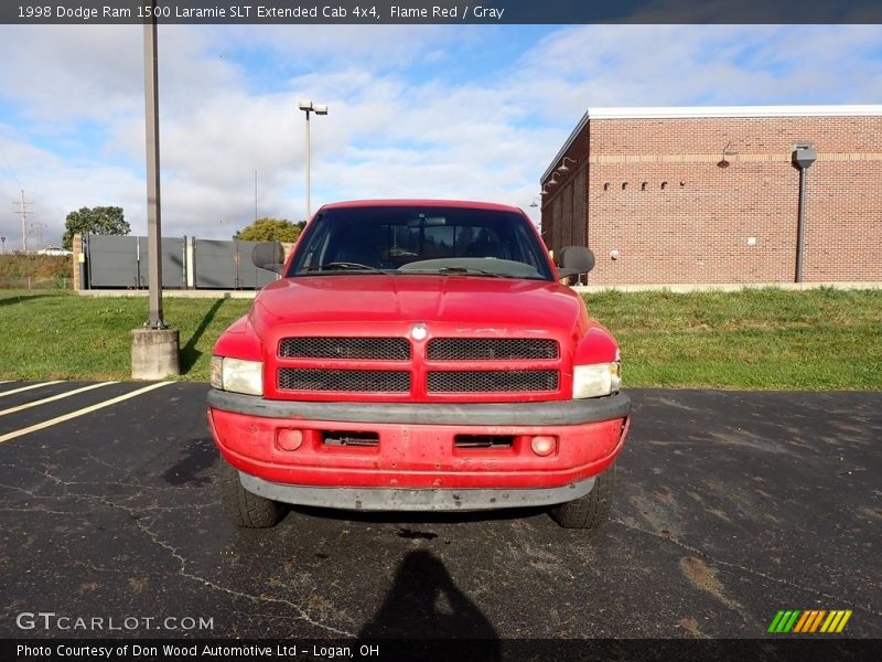 Flame Red / Gray 1998 Dodge Ram 1500 Laramie SLT Extended Cab 4x4