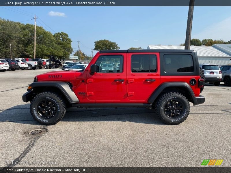  2021 Wrangler Unlimited Willys 4x4 Firecracker Red
