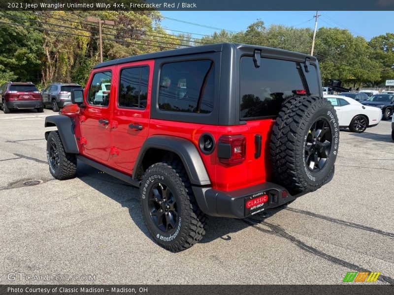 Firecracker Red / Black 2021 Jeep Wrangler Unlimited Willys 4x4