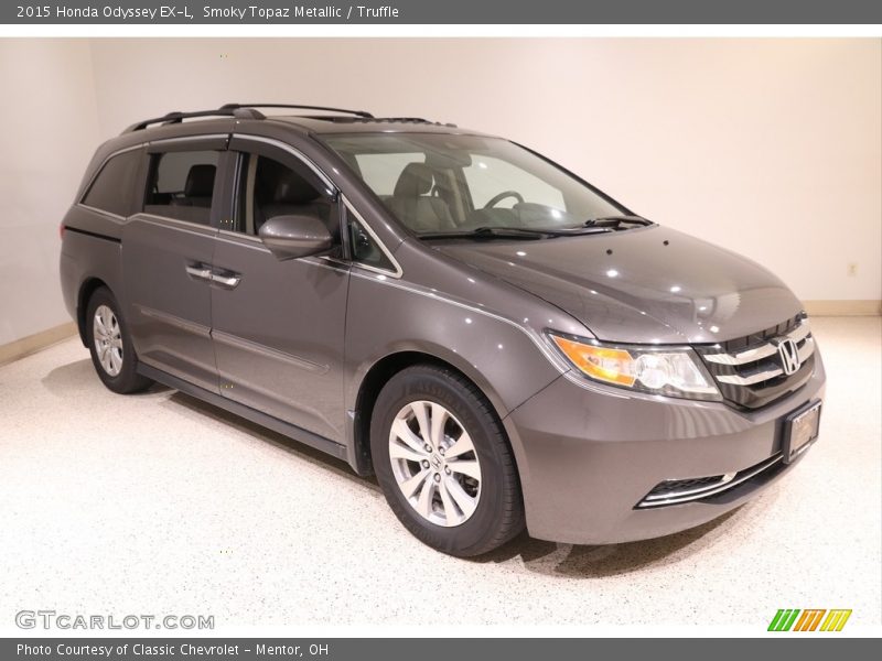 Smoky Topaz Metallic / Truffle 2015 Honda Odyssey EX-L