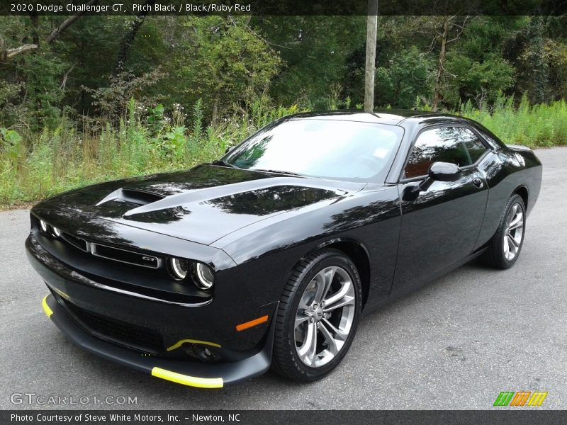 Pitch Black / Black/Ruby Red 2020 Dodge Challenger GT