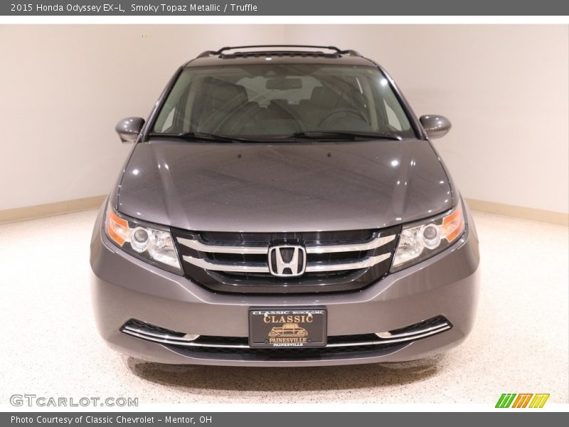 Smoky Topaz Metallic / Truffle 2015 Honda Odyssey EX-L