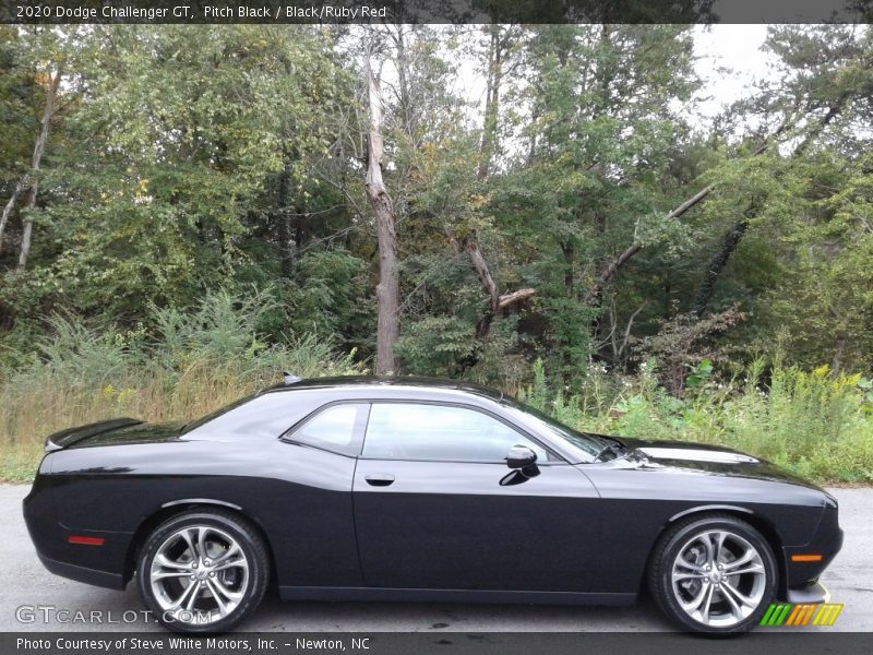 Pitch Black / Black/Ruby Red 2020 Dodge Challenger GT