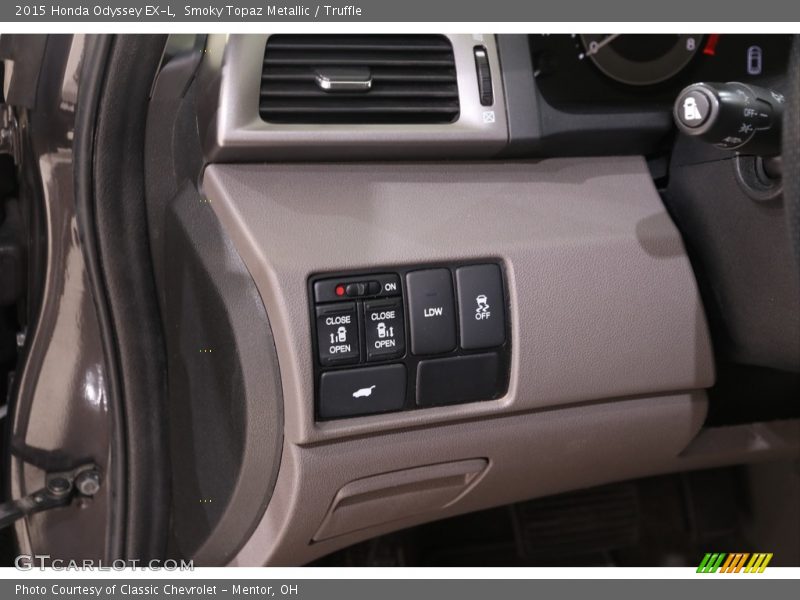 Smoky Topaz Metallic / Truffle 2015 Honda Odyssey EX-L