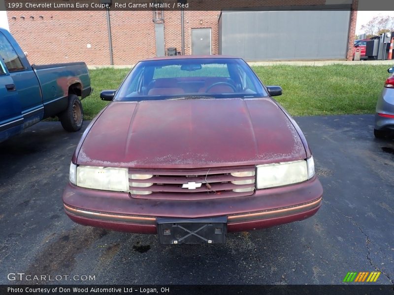 Red Garnet Metallic / Red 1993 Chevrolet Lumina Euro Coupe