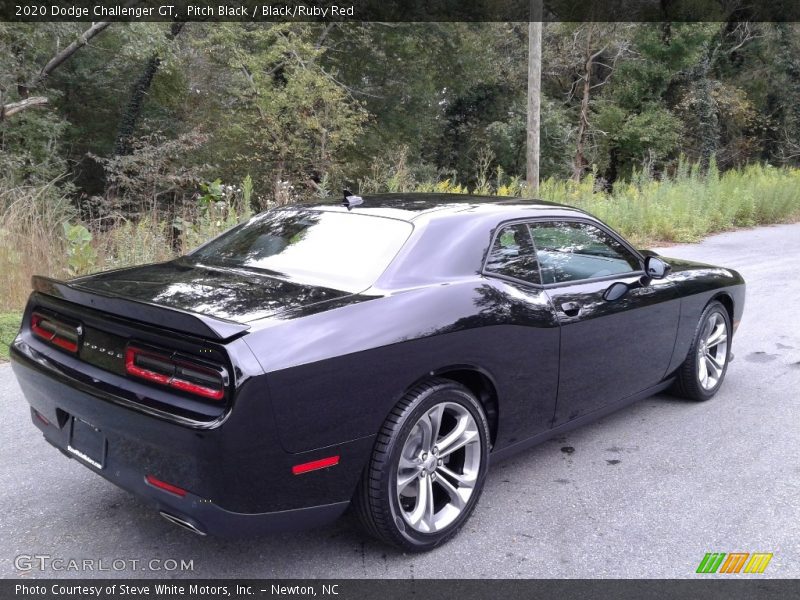 Pitch Black / Black/Ruby Red 2020 Dodge Challenger GT