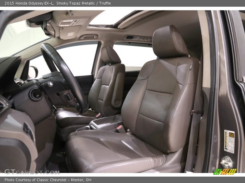 Smoky Topaz Metallic / Truffle 2015 Honda Odyssey EX-L