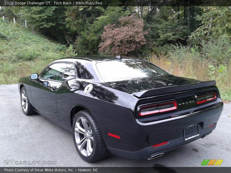 Pitch Black / Black/Ruby Red 2020 Dodge Challenger GT