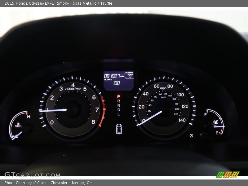 Smoky Topaz Metallic / Truffle 2015 Honda Odyssey EX-L