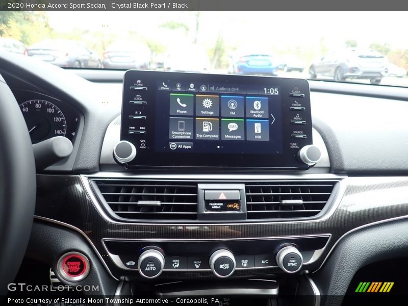 Crystal Black Pearl / Black 2020 Honda Accord Sport Sedan